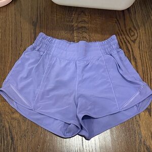 Dark Lavender High Rise Lululemon Hotty Hot Shorts